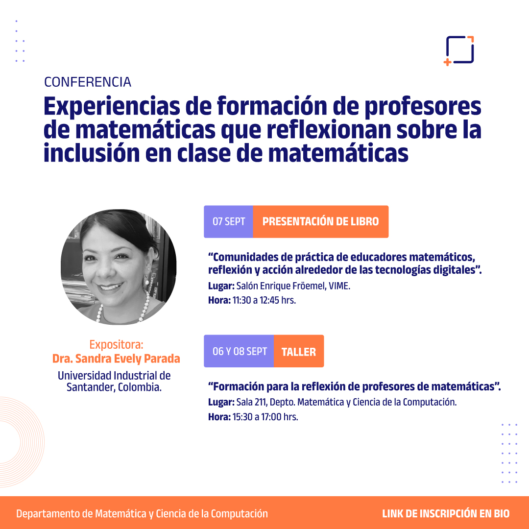 Conferencia Experiencias de formación de profesores de matemáticas que reflexionan sobre la inclusión en clase de matemáticas
