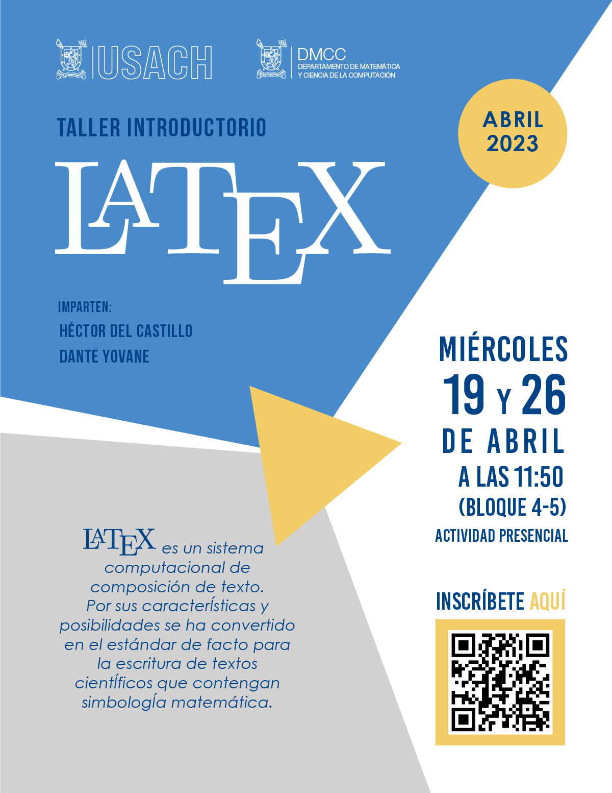 Invitación Taller Introductorio Latex