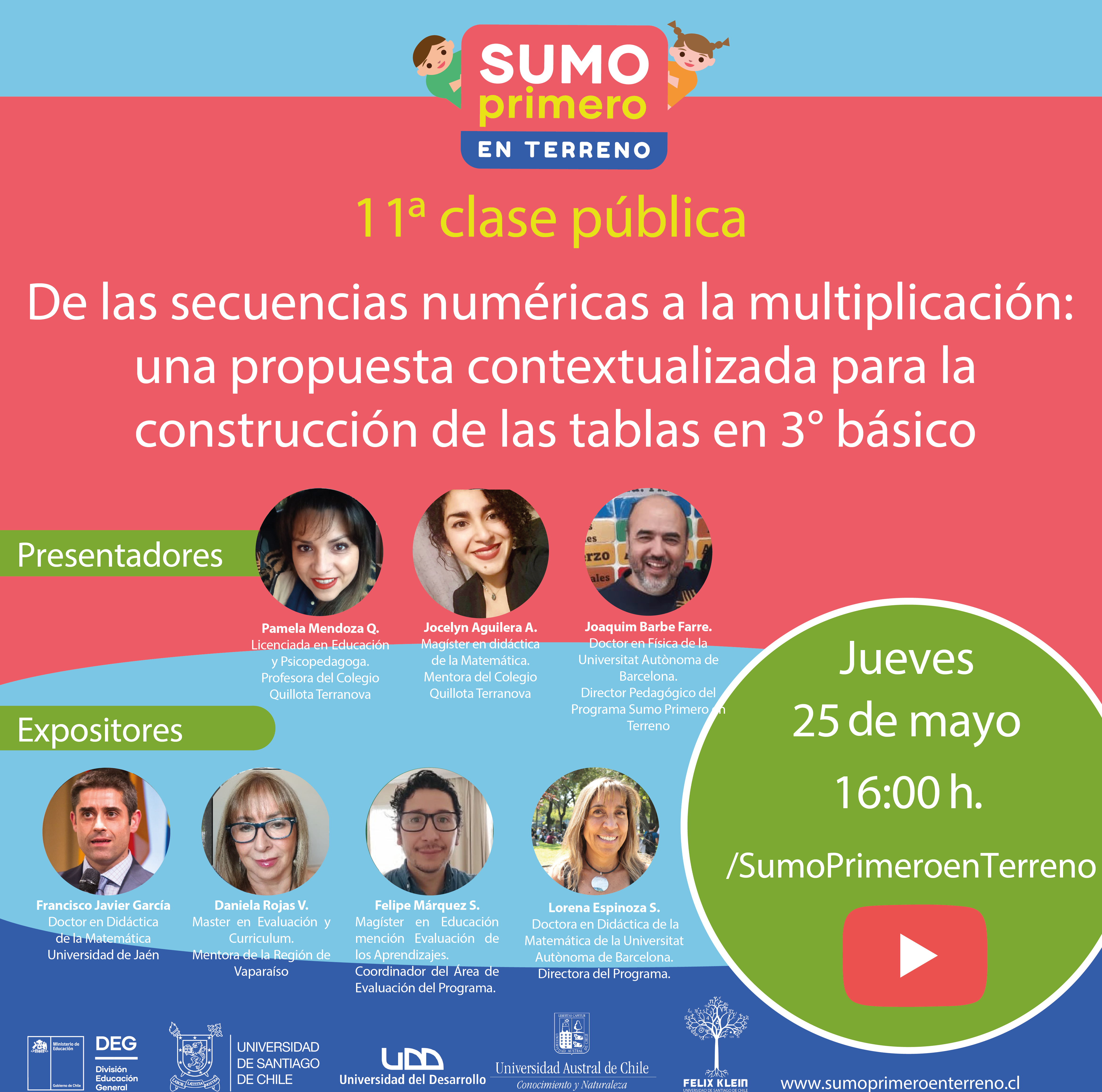 INVITACIÓN 11a. CLASE PÚBLICA PROGRAMA SUMO PRIMERO EN TERRENO