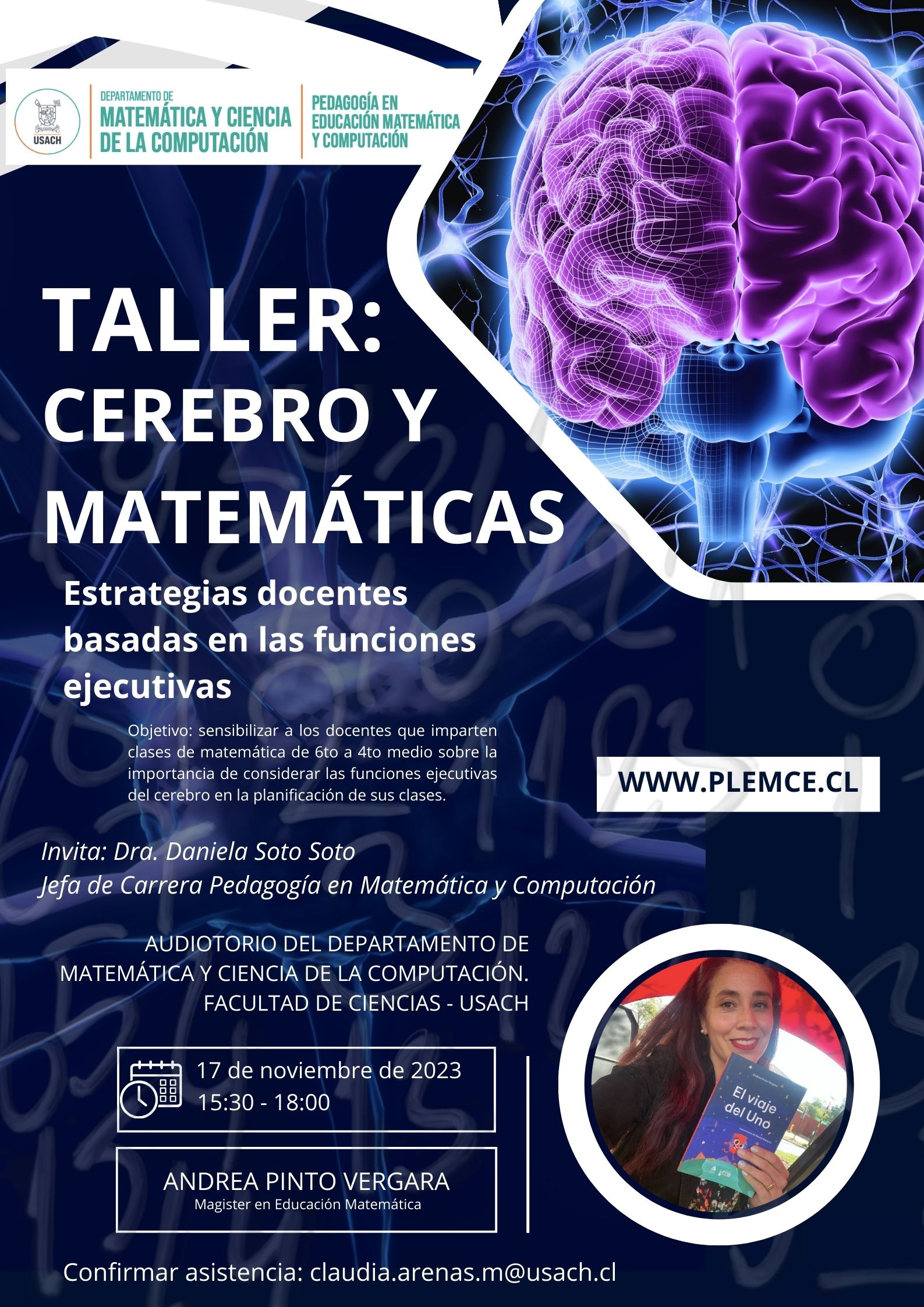 Invitación Taller Cerebro y Matemática