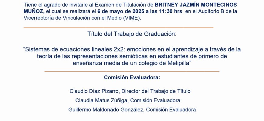 Invitación Defensa de Tesis Britney Montecinos Muñoz