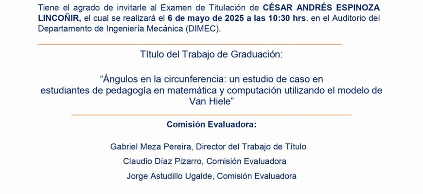 Invitación Defensa de Tesis César Espinoza Lincoñir