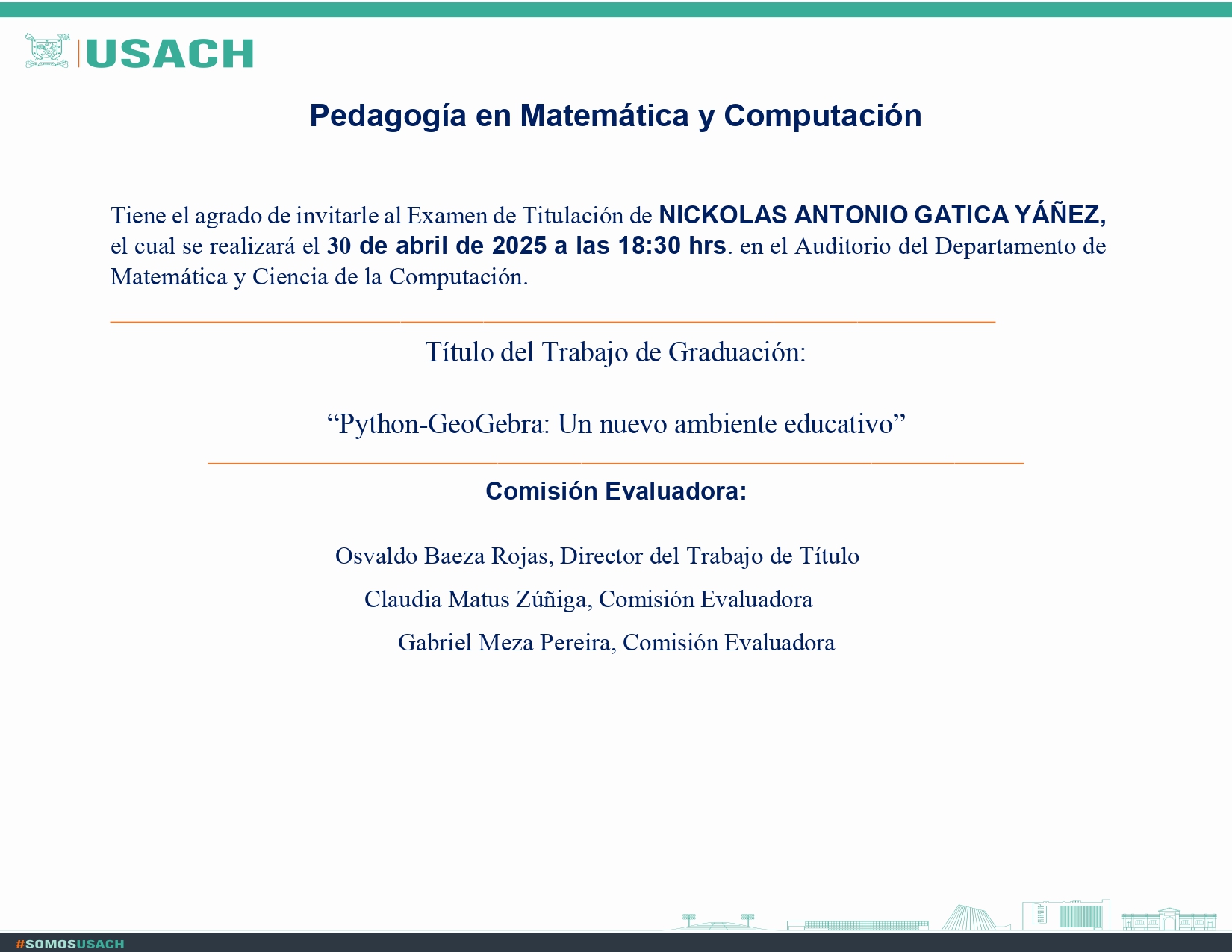 Invitación Defensa de Tesis Nickolas Gatica Yáñez