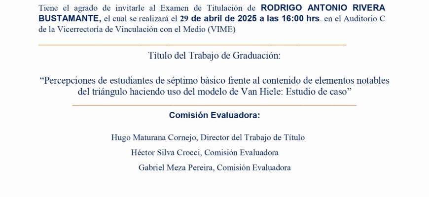 Invitación Defensa de Tesis Rodrigo Rivera Bustamante
