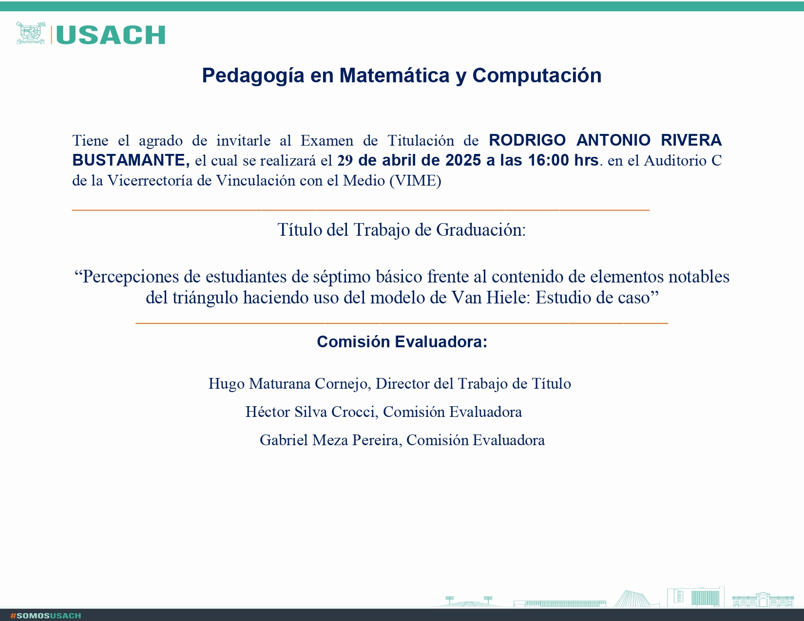Invitación Defensa de Tesis Rodrigo Rivera Bustamante