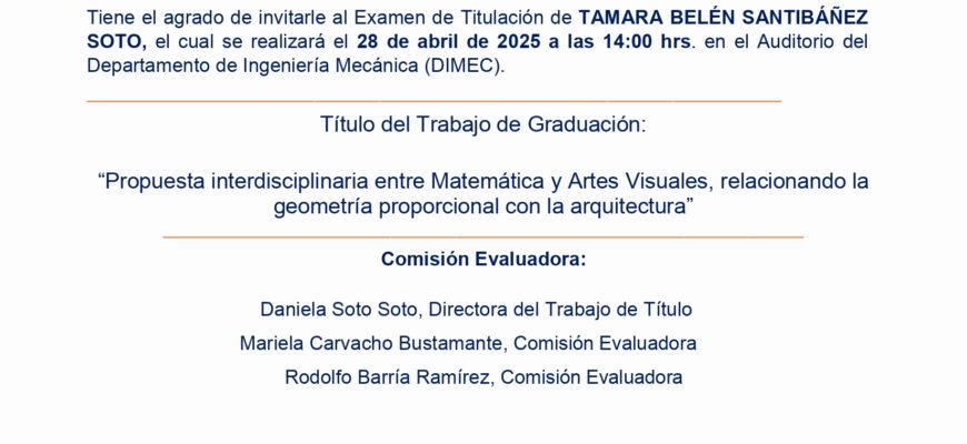 Invitación Defensa de Tesis Tamara Santibáñez Soto